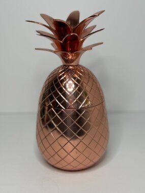 Absolut Elyx Copper Pineapple – Luxe Bar Cart Décor (No Inner Cup)